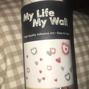 NWT wall heart ♥️ adhesives